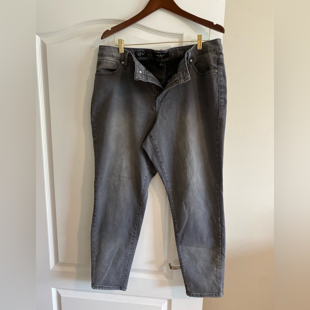 Nine West Gray Skinny Jeans size 18W